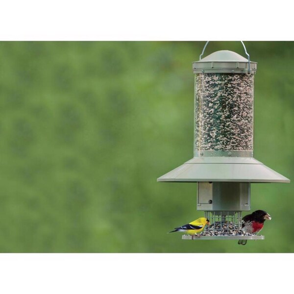 Wingscapes Wild Bird 1 gal Plastic Tube Bird Feeder 1 ports - WSBF02-00132