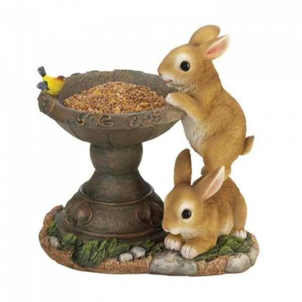 Summerfield Terrace Playful Bunnies Bird Feeder - 10018695