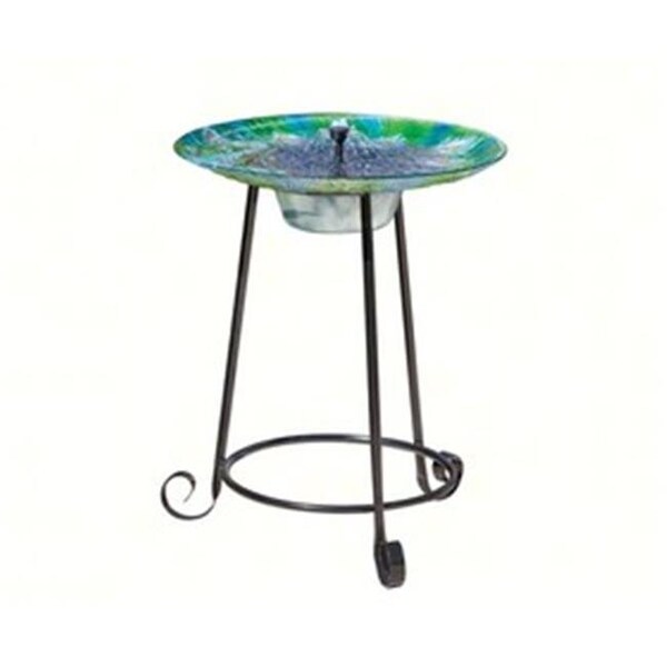 Sti Smart Solar Inc STI Smart Solar STI20221R01 Argus Glass Solar Birdbath - STI20221R01