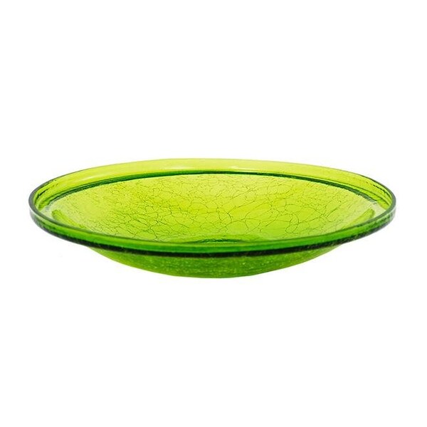 Achla Designs Achla CGB-14FG 14 in. Fern Green Crackle Glass Bowl - CGB-14FG