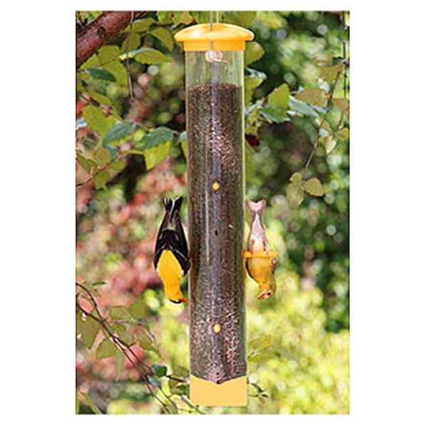 Woodlink Ltd Woodlink NAWLMTF 6 Port Finch Tube Feeder- Yellow - 143315