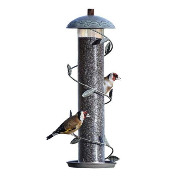 Gardman Usa Gardman Peckish Secret Garden Spiral Decorative Metal Seed Wild Bird Hanging Feeder - 60052106X