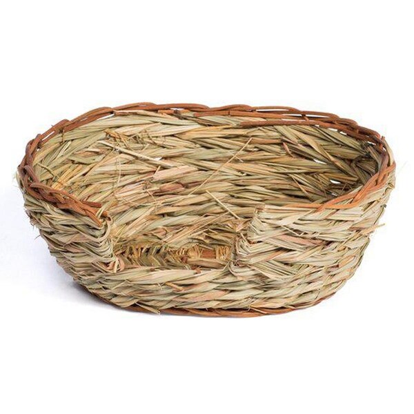 Prevue Pet Products Oval Pet Nest, Natural Grass - Medium - PP-1071
