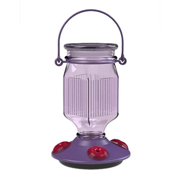 Woodstream Lavender Field Top Fill Glass Hummingbird Feeder - 242355