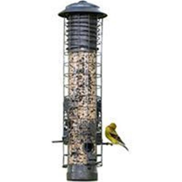 John James Audubon Audubon-woodlink-Dragonfly Squirrel Proof Tube Feeder- Gray 2.5 Pound Cap NA32431 - 990998