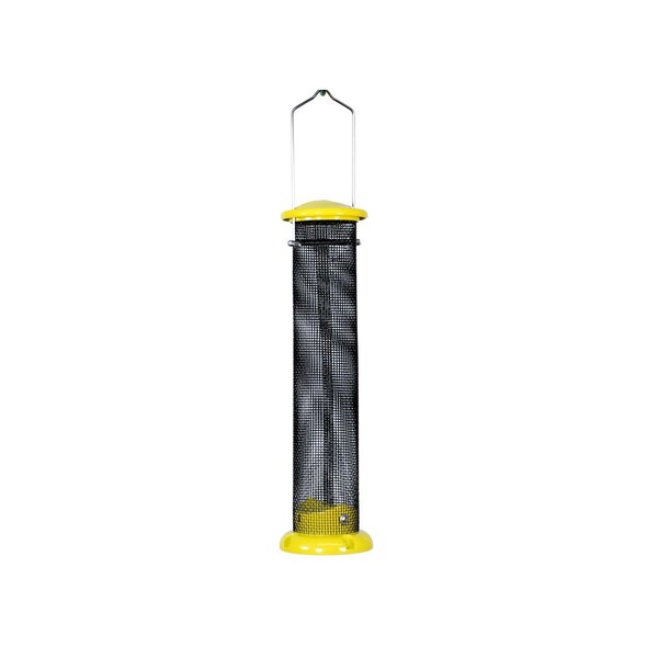 Audubon Bird Feeder Finch 1 lb Aluminum Tube Feeder Yellow - NAWLNT
