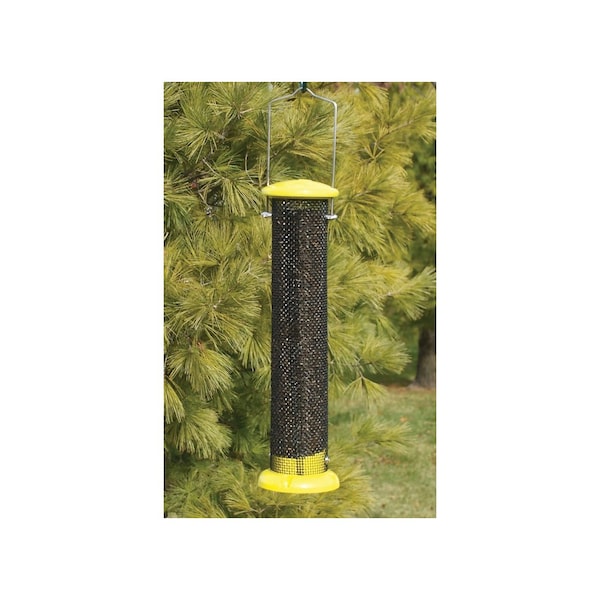 Audubon Bird Feeder Finch 1 lb Aluminum Tube Feeder Yellow - NAWLNT