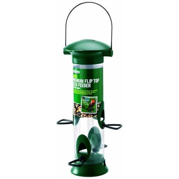 Gardman Usa Gardman Premium Flip Top Funky Seed Feeder, Green - Large - 80187