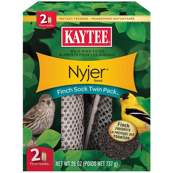 Petpride 26 oz Finch Sock Bird Feeder, 2PK - PE3308644