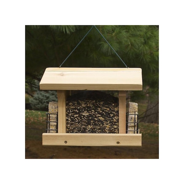 Audubon Bird Feeder Large Ranch Wild Bird 5 lb Cedar Combo Seed & Suet 4 ports Brown - NARANCH3