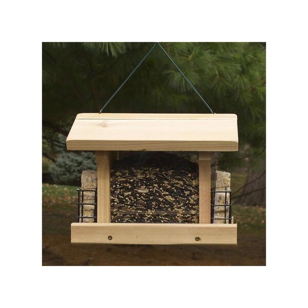 Audubon Bird Feeder Large Ranch Wild Bird 5 lb Cedar Combo Seed & Suet 4 ports Brown - NARANCH3