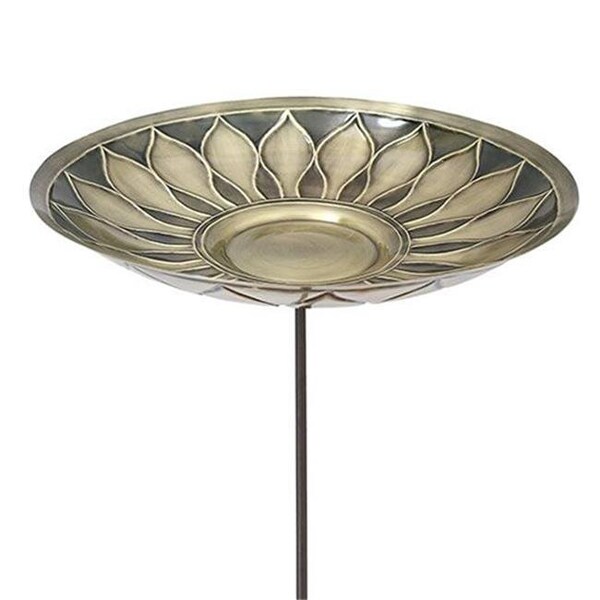 Mintueman Achla Mintueman-Achla BB-09-S African Daisy Bird Bath with Stake - BB-09-S