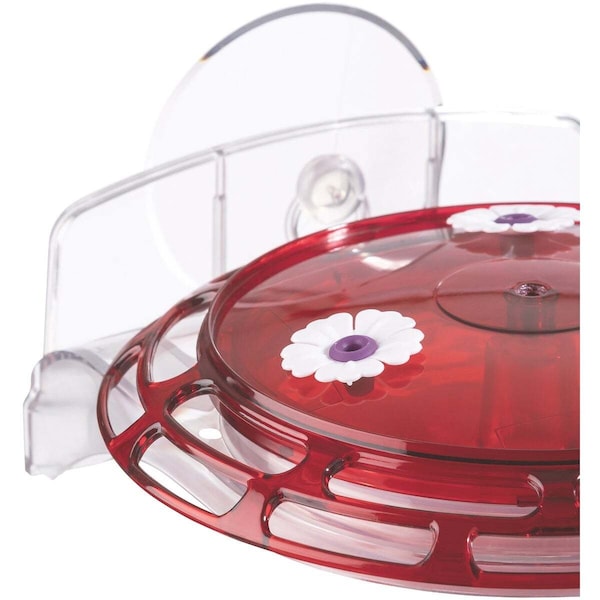 Classic Brands Classic Birds More Birds Bird Health+ 6 Oz. 3-In-1 Hummingbird Feeder Red/Yellow - 30