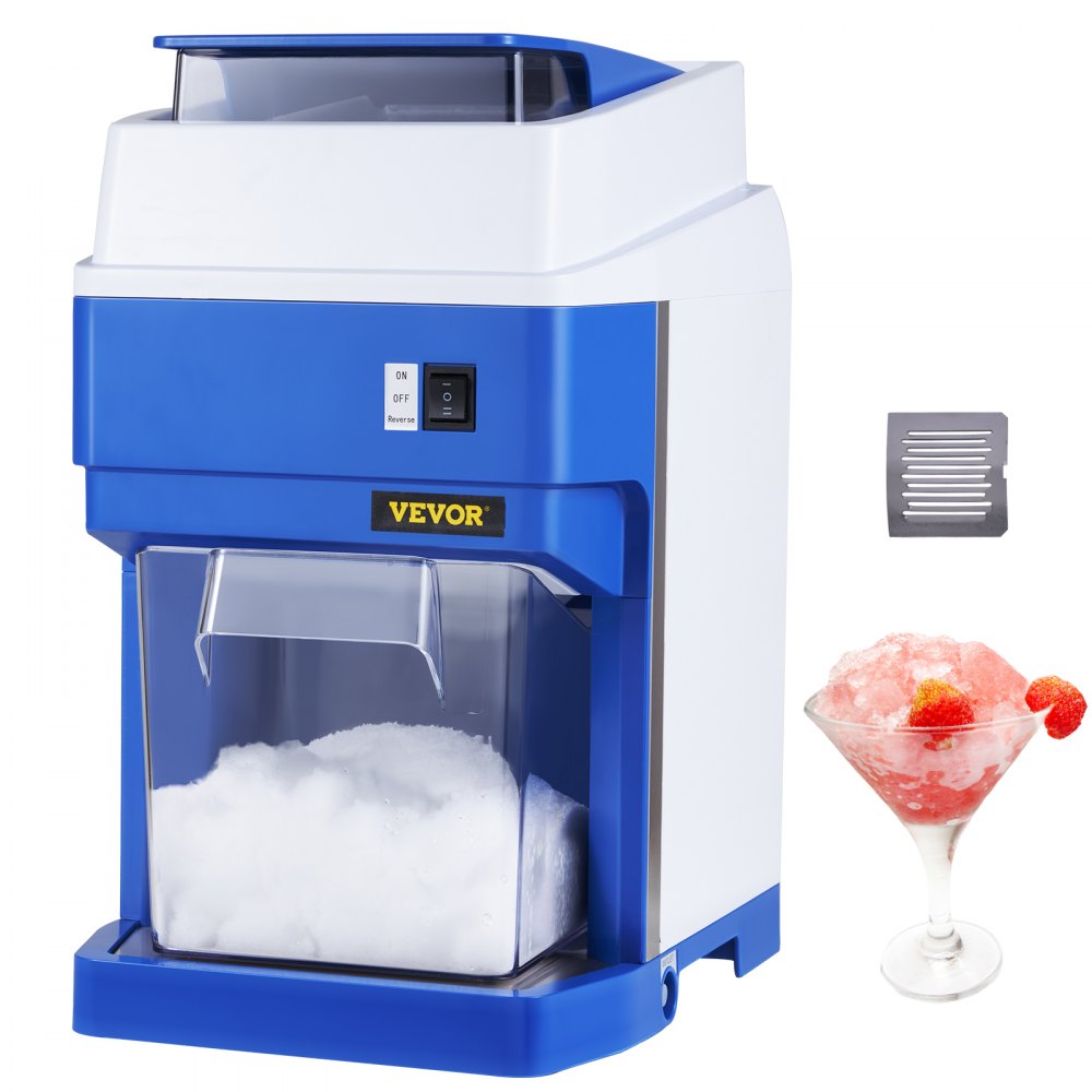 VEVOR Commercial Ice Shaver Crusher, 265lbs Per Hour Electric Snow Cone Maker with 4.4lbs Ice Box, 300W Tabletop Shaved Ice Machine for Parties Events Snack Bar, Home and Commercial Use - BBJBXS154400WZY00V1