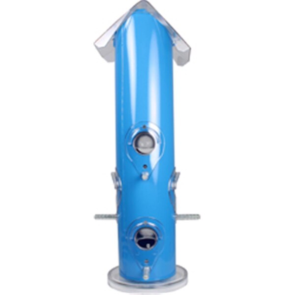 Woodstream Wildbird Metal Tube Bird Feeder- Blue - 1 Pound - 683953