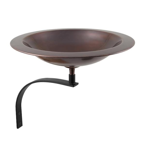 Achla Designs Achla BB-05-WM Classic II Birdbath with Wall Mount Bracket; Antique Copper - BB-05-WM