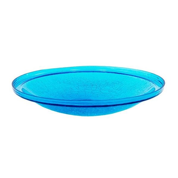 Achla Designs Achla CGB-14T 14 in. Teal Crackle Glass Bowl - CGB-14T