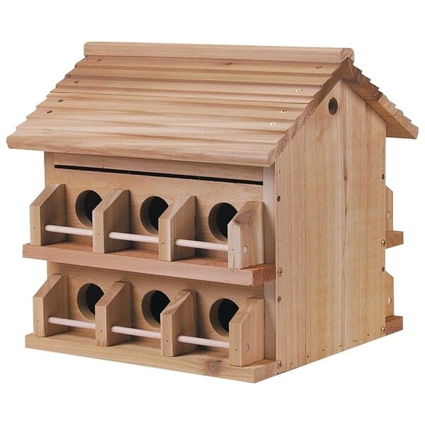 Heath HEATH M-12DP Bird House, Cedar/Redwood, Brown - M-12DP