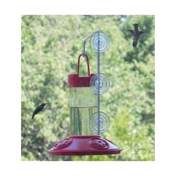 Songbird Essentials Songbird Essentials SE6002W Dr. JBs 16 oz Hummingbird Feeder All Red with SE077 Hanger - SE6002W