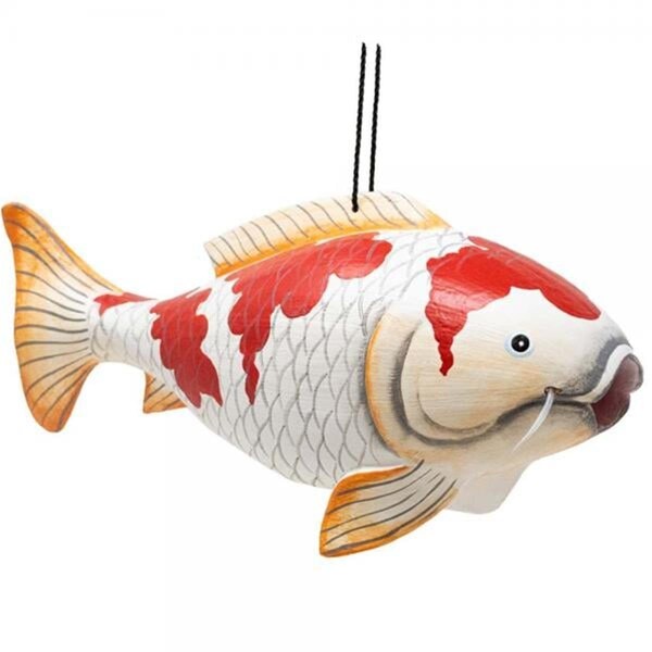 Songbird Essentials 6.50 x 5.25 x 14 in. Koi Fish Gord-O Bird House - SE3880245
