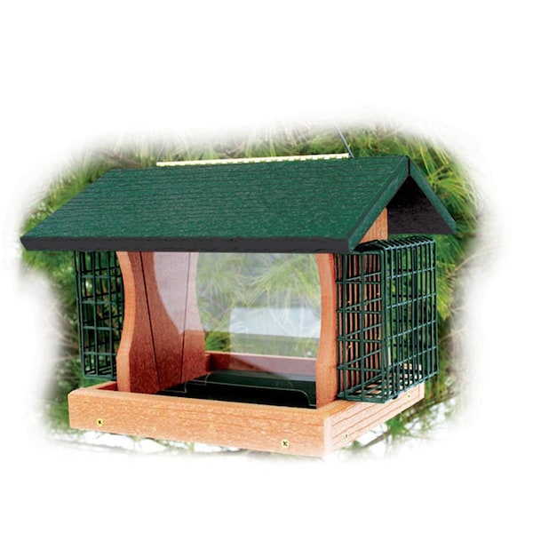 Woodlink Ltd GGPRO2 Recycled Large Premier Feeder with Suet Cages - 24421