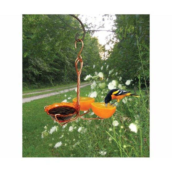 Songbird Essentials Songbird Essentials SEHHORFJ Copper Oriole Fruit and Jelly Feeder Single Cup - SEHHORFJ