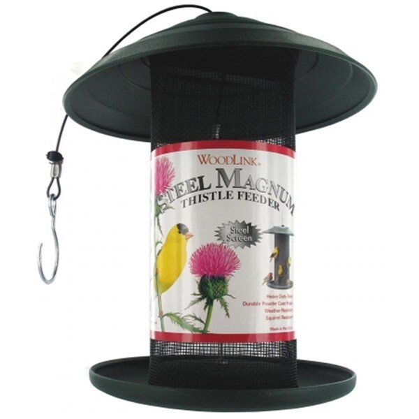 Woodlink Ltd Woodlink Hunter Green Steel Magnum Nyjer Bird Feeder STMAG4GRT - WO309971