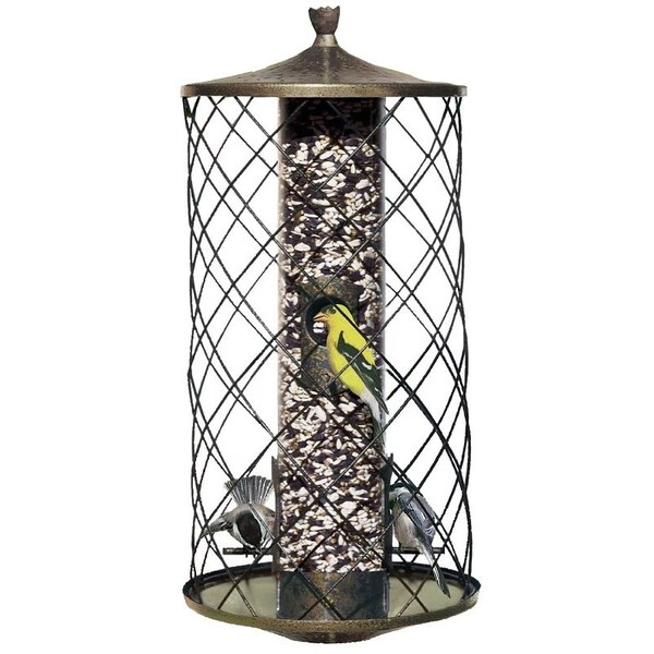 Perky-Pet Wild Bird Feeder, 15-1/2 in H, 3 lb, Plastic, Black, Hanging Mounting - 735