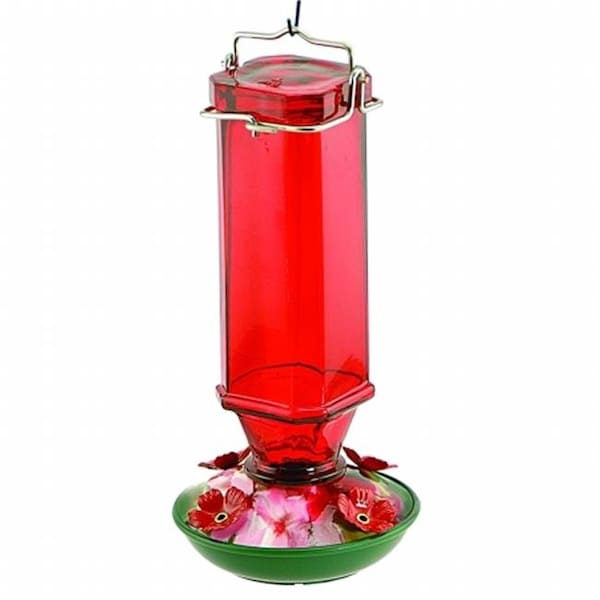 John James Audubon Audubon/Woodlink Glass Humminbird Feeder 16 Ounce Red NA35241 - 990983