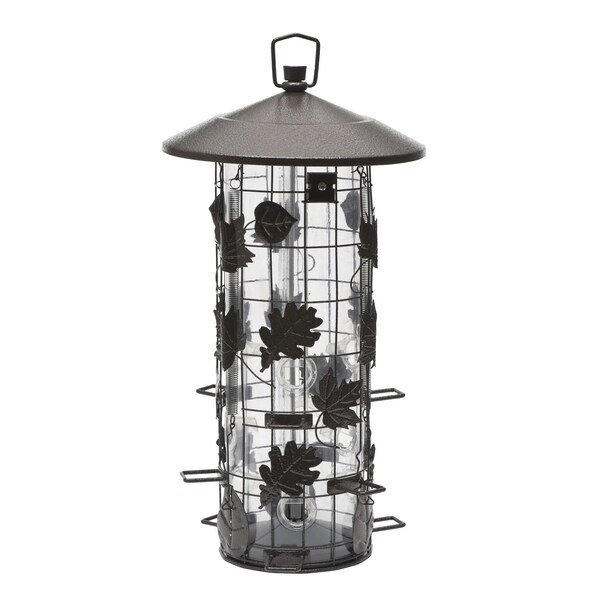 Perky-Pet Perky-Pet Squirrel-Be-Gone Wild Bird 8 lb Metal/Plastic Bird Feeder 9 ports - 337