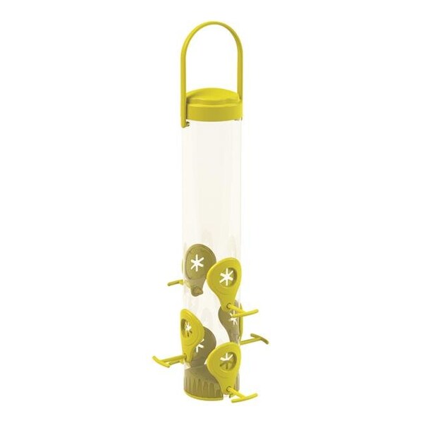 Perky-Pet Perky-Pet 8042173 1.5 lbs Finch Plastic Tube Bird Feeder; 6 Ports - 8042173