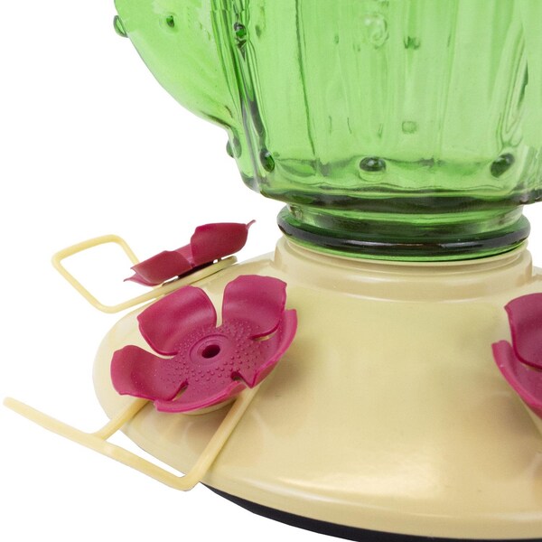Victor Perky-Pet Hummingbird 32 oz Glass/Metal Cactus Top-Fill Bird Feeder 5 ports - 9111-2