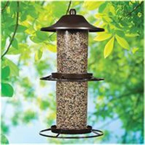 Woodstream Wildbird Woodstream Wildbird - Perky-pet Panorama Bird Feeder- Rustic Brown 4.5 Lb Capacity - 325S - 517280
