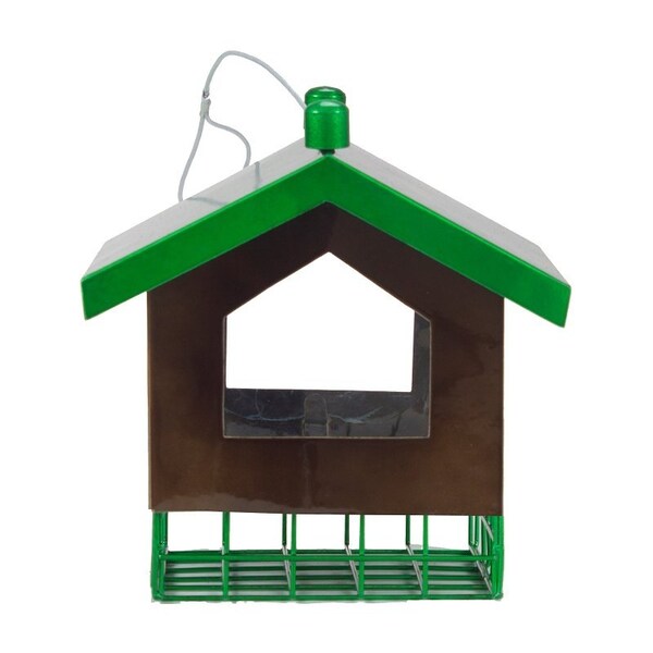 Heath Suet Cage Bird Feeder, Flipside, Steel - 21705