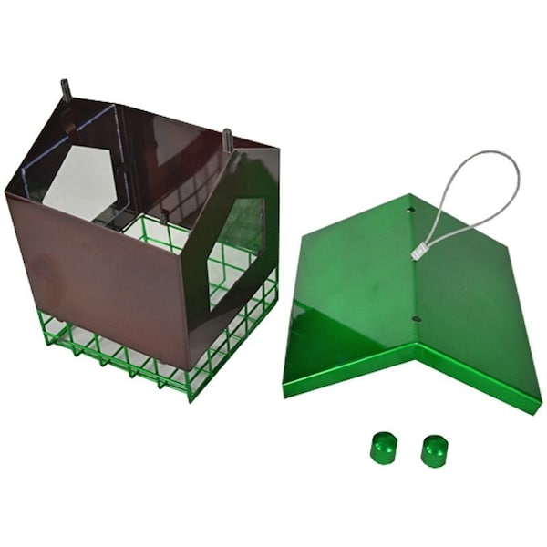 Heath Suet Cage Bird Feeder, Flipside, Steel - 21705