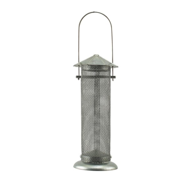 Rooterhincha 3.8 x 3.8 x 9.5 in. Galvanized Silo Thistle Feeder - RO1867884