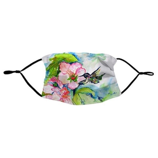 Betsy Drake Betsydrake MA437 Hummingbird & Hibiscus Face Mask - MA437