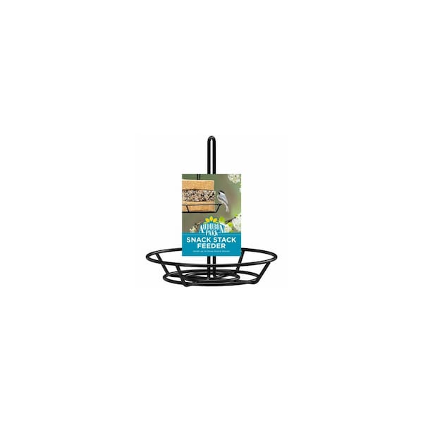 Audubon Park Snack Stack Feeder, 10.6 oz, 4-Port/Perch, Hanging Mounting Powder-Coated - 13035