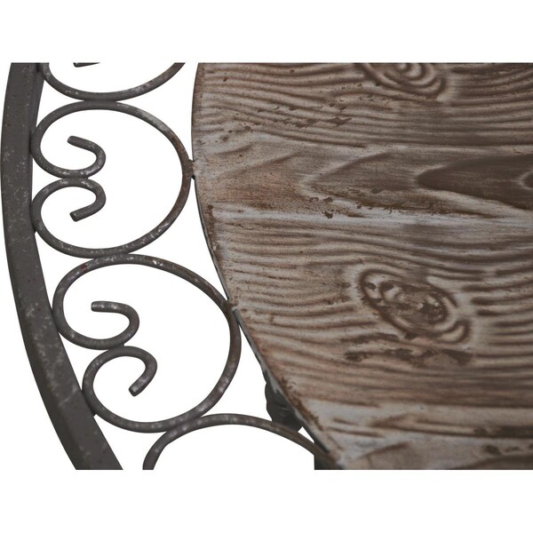 Attractiveatractivo Chatham Wood Look Bistro Set with Scroll Accents - AT4228236