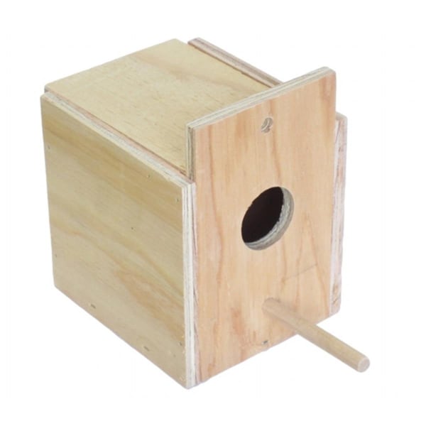 Yml YML WNB4 Wooden Nest Box For Outside Mount With Dowel; Small - WNB4