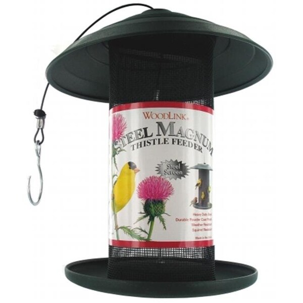 Woodlink Woodlink Hunter Green Steel Magnum Nyjer  Bird Feeder  STMAG4GRT - 24515