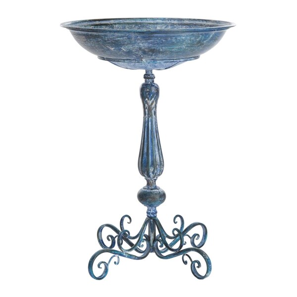 Safavieh Orian Bird Bath, Mossy Blue - PAT5023B