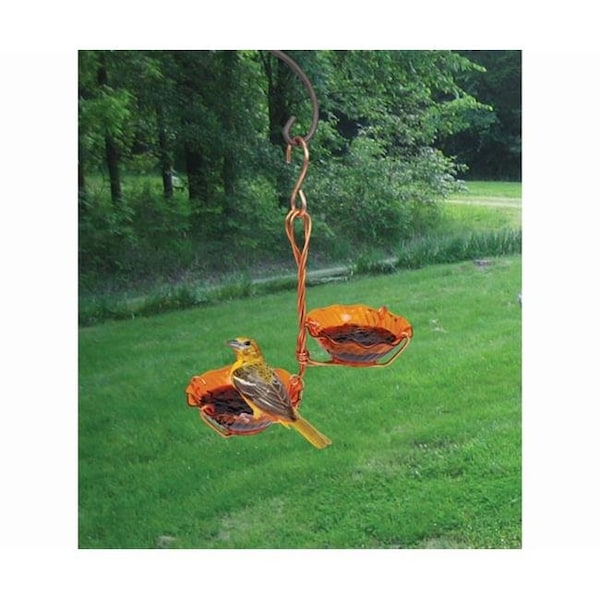 Songbird Essentials Songbird Essentials SEHHORDC Copper Oriole Jelly Feeder Double Cup - SEHHORDC
