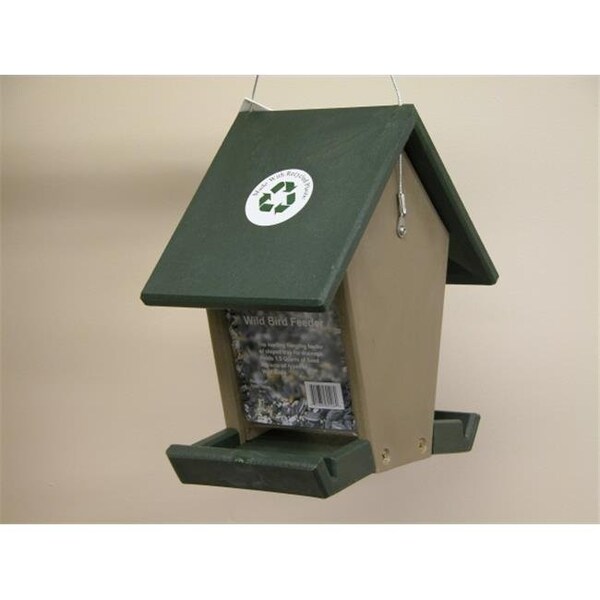 Songbird Essentials Songbird Essentials SERUBHF55 Molded Small Hopper Feeder with Sloped Tray Hunter Driftwood - SERUBHF55