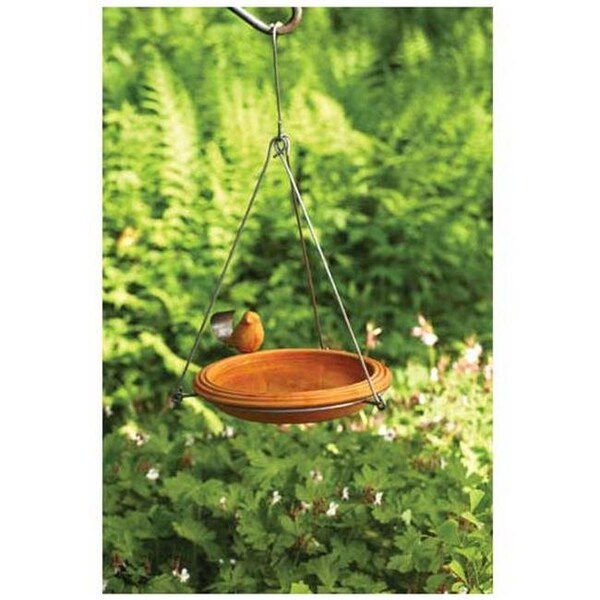 Ancient Graffiti Ancient Graffiti ANCIENTAG17027 BirdBath Spice Round Hanging - ANCIENTAG17027