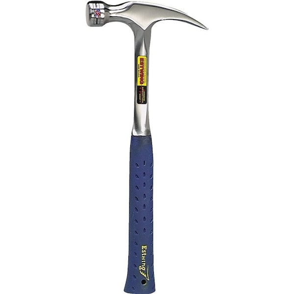Estwing Nail Hammer, 12 oz Head, Rip Claw, Smooth Head, Steel Head, 10-3/4 in OAL - E3-12S