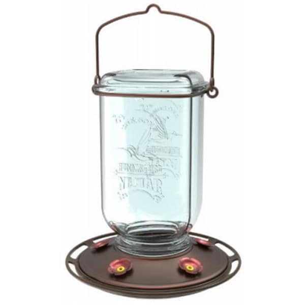 Classic Brands Classic Brands 213385 Hummingbird Feeder - Clear Mason Jar - 213385