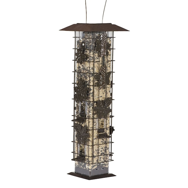 Birdscapes Perky-Pet Squirrel-Be-Gone Wild Bird 2 lb Metal/Plastic Bird Feeder 6 ports - 336