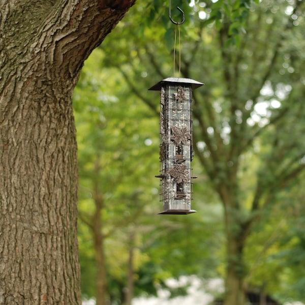 Birdscapes Perky-Pet Squirrel-Be-Gone Wild Bird 2 lb Metal/Plastic Bird Feeder 6 ports - 336