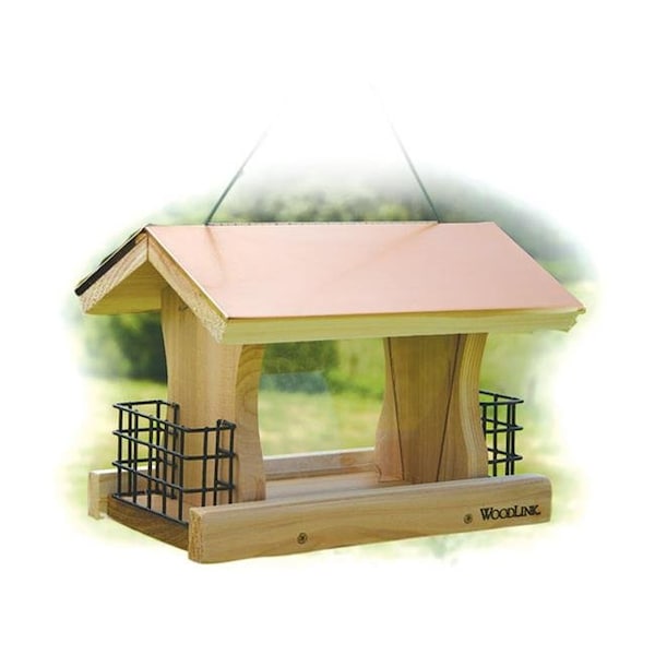 Woodlink WoodLink COP4 Coppertop Deluxe Feeder with Suet Cages - 24369